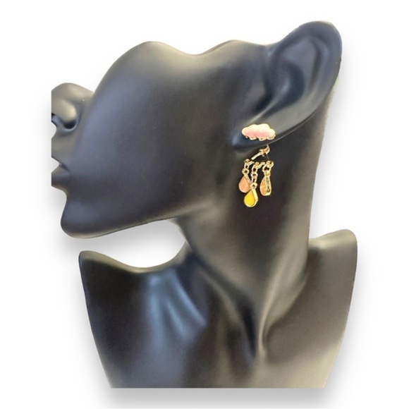 4/$25 Hand Painted Enamel Storm Clouds - Picture 5 of 5